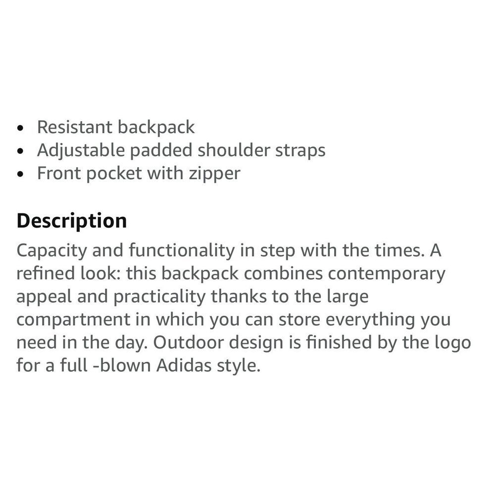 Adidas Backpack Classic Foundation Backpack Black… - image 5